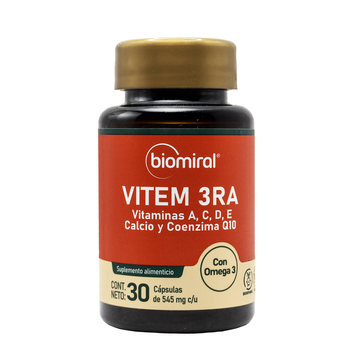 Vitem 3ra | Complejo B, Vitaminas A, C, D3 y E + Minerales