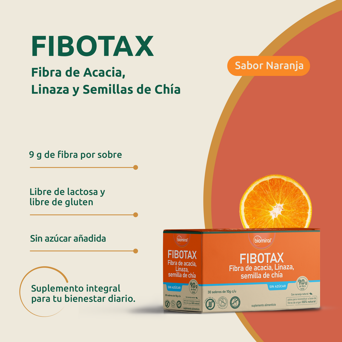 Fibotax | Fibra de acacia, linaza y chía