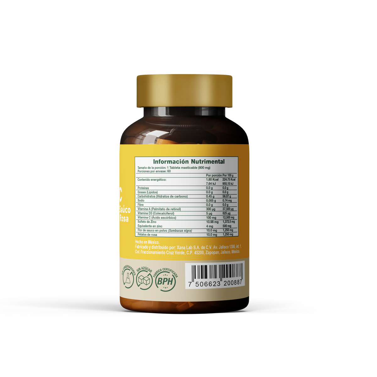 C-VYM Kids | Vitaminas A, C y D3 + Zinc | Masticables sabor naranja