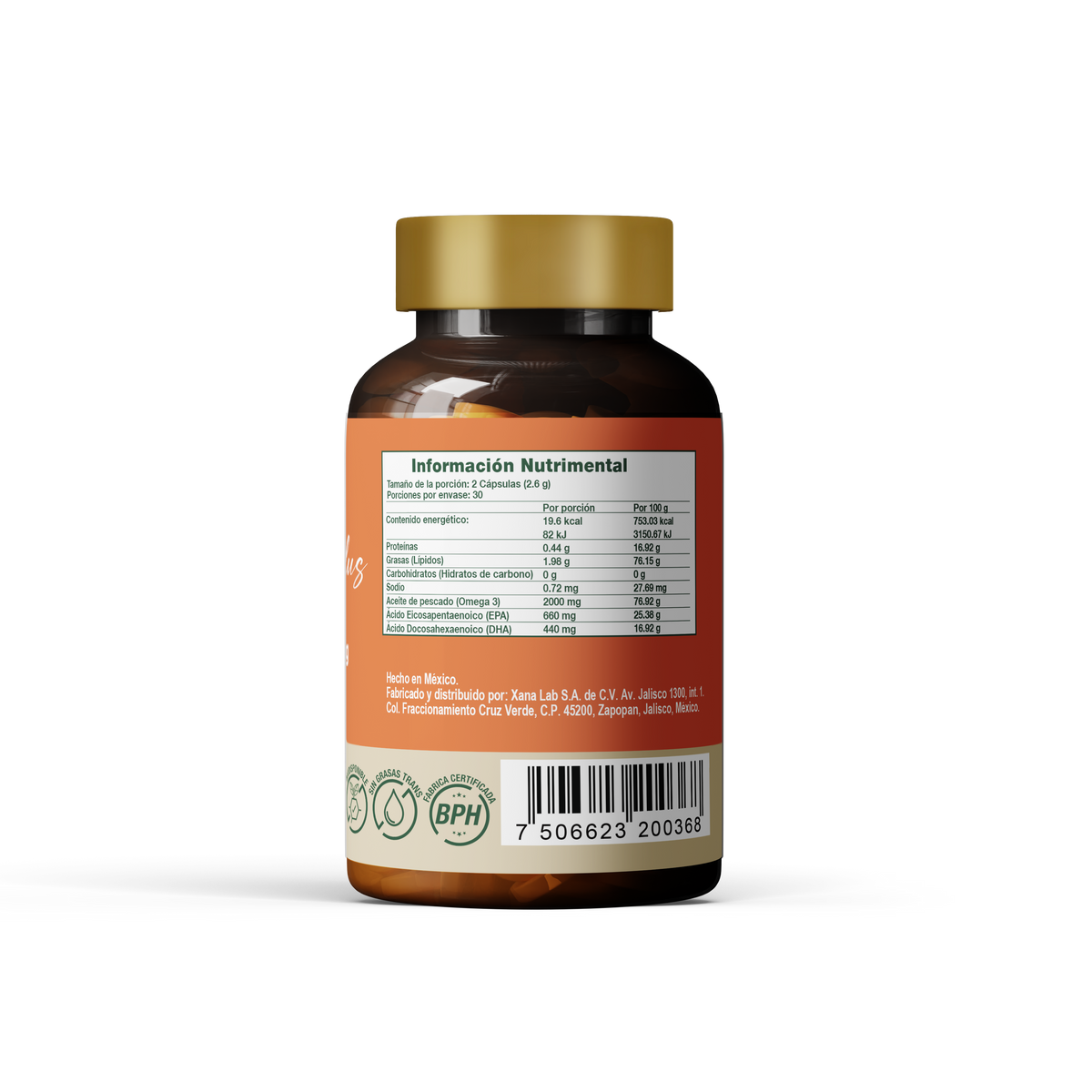 Omega 3 Plus Biomiral | 660 mg de EPA + 440 mg de DHA