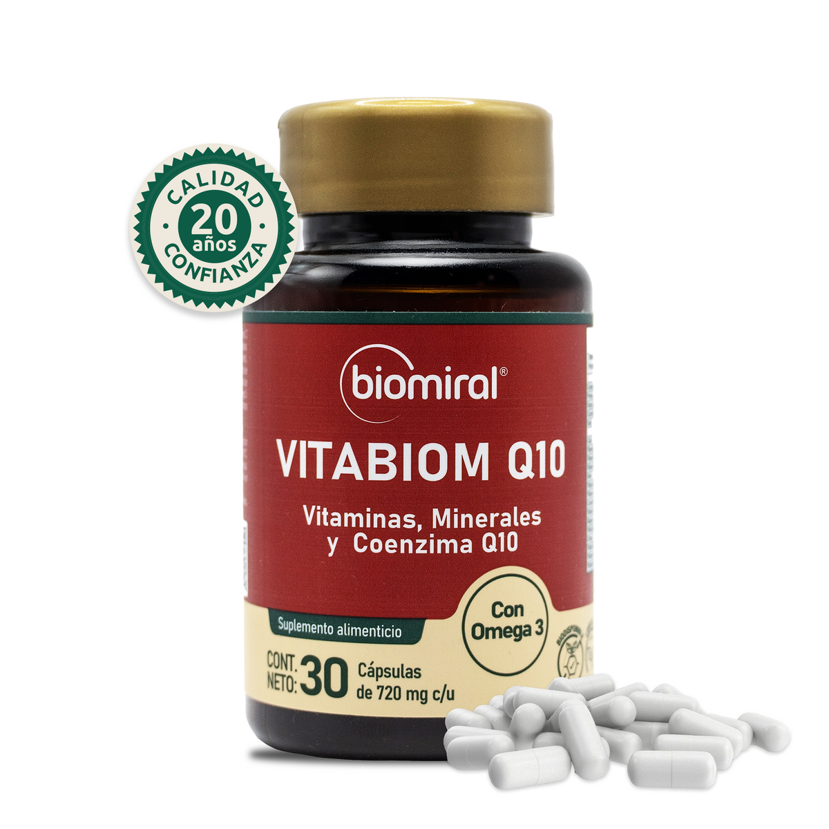 Vitabiom Q10 | Coenzima Q10 + Complejo B y Antioxidantes