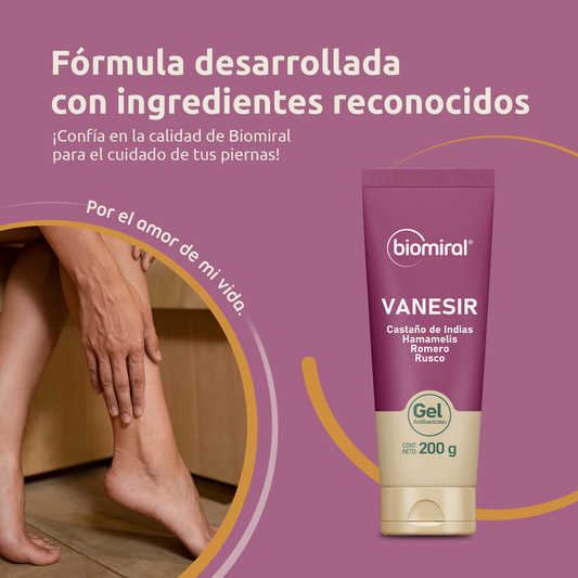 Vanesir Gel | Castaño de Indias, Hamamelis, Romero y Rusco