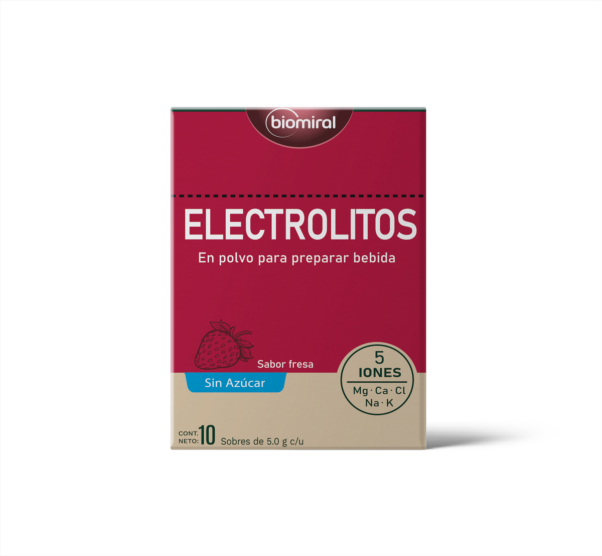 Electrolitos Biomiral | Potasio, Magnesio, Calcio y Sodio | Sin azúcar