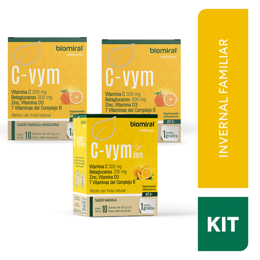 Invernal Familiar | Vitamina C, Betaglucanos, Zinc y Vitamina D3