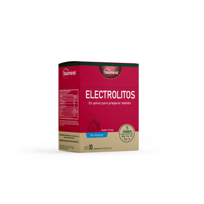 Electrolitos Biomiral | Potasio, Magnesio, Calcio y Sodio | Sin azúcar