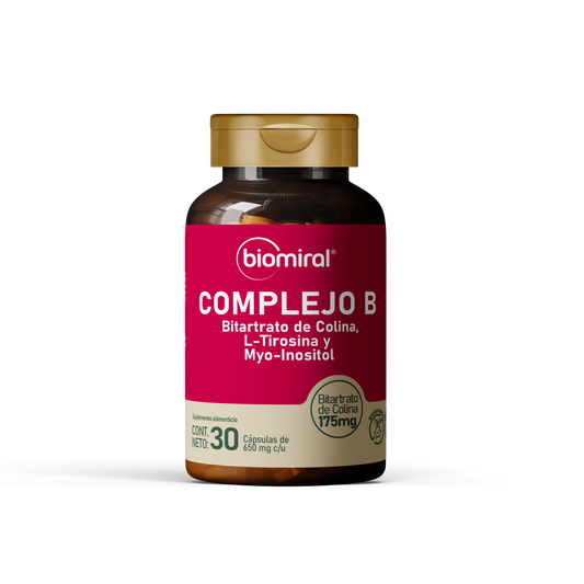 Complejo B con Colina, L-Tirosina y Myo-Inositol | Claridad y Enfoque