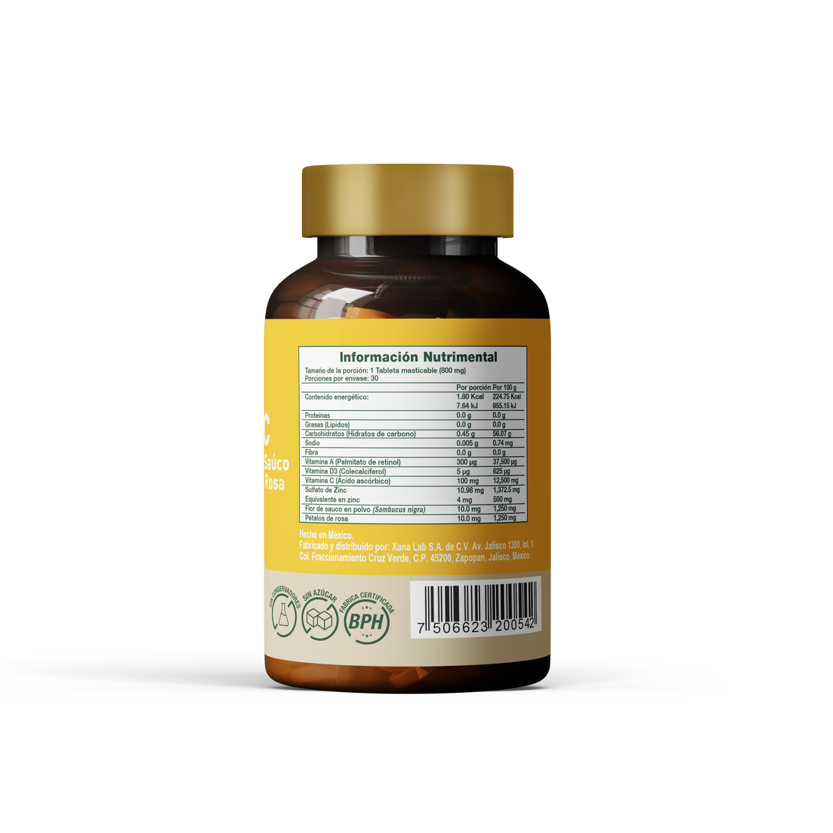 C-VYM Kids | Vitaminas A, C y D3 + Zinc | Masticables sabor naranja