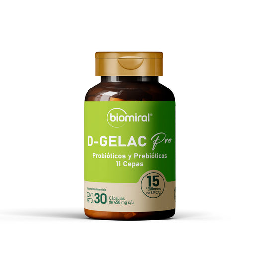 D-GELAC PRO | 11 cepas probióticas, 15 billones UFC + manzanilla