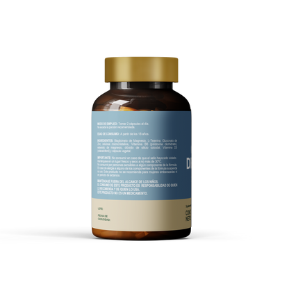 Glicinato de Magnesio Biomiral | Con L-Teanina, Zinc y vitaminas B6 y D3