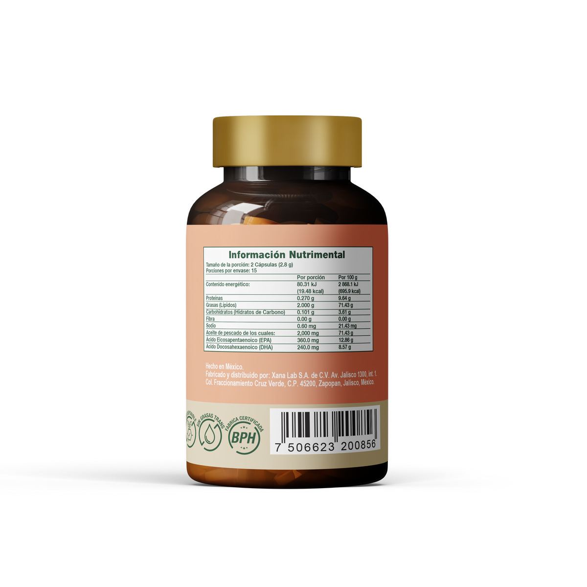 Omega 3 Biomiral | 360 mg de EPA + 240 mg de DHA