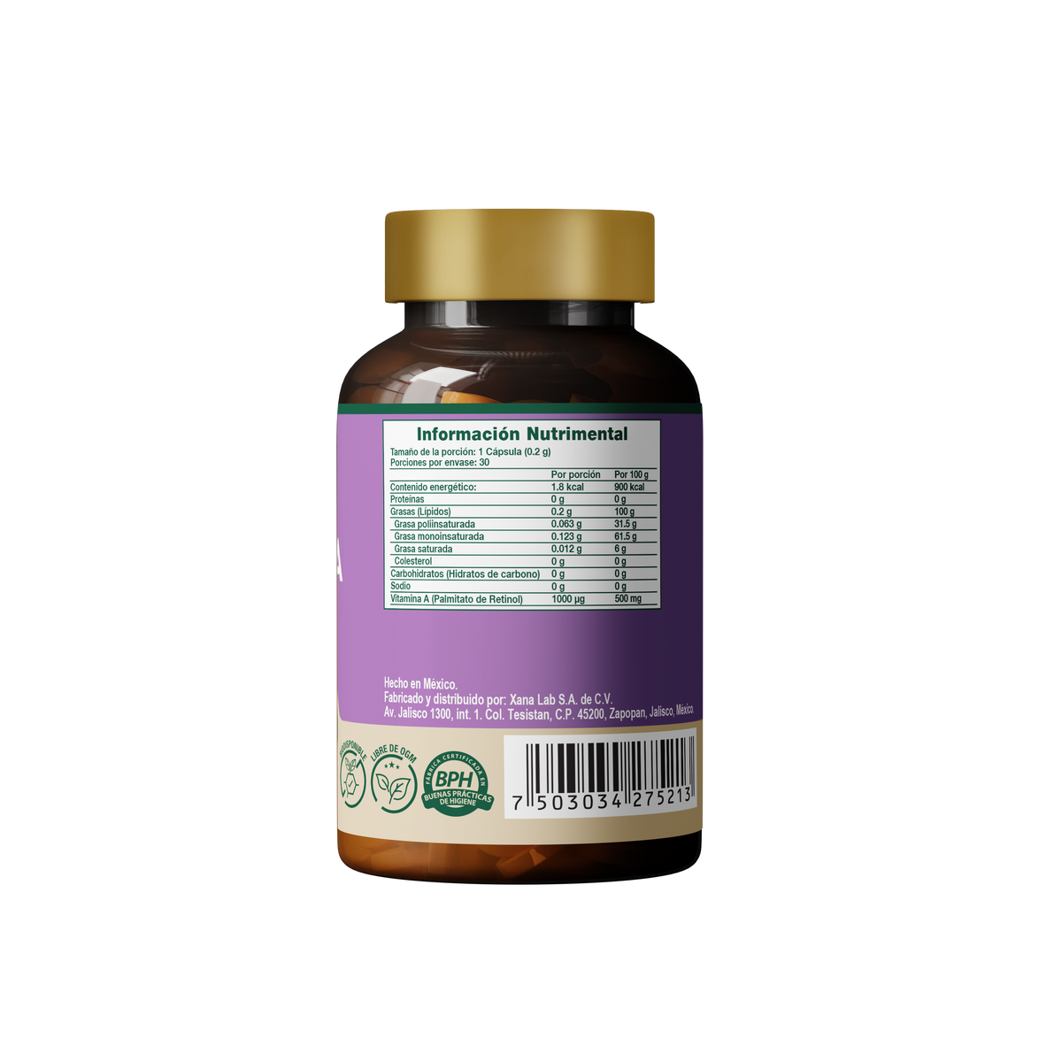 Vitamina A | Palmitato de retinol con aceite de canola